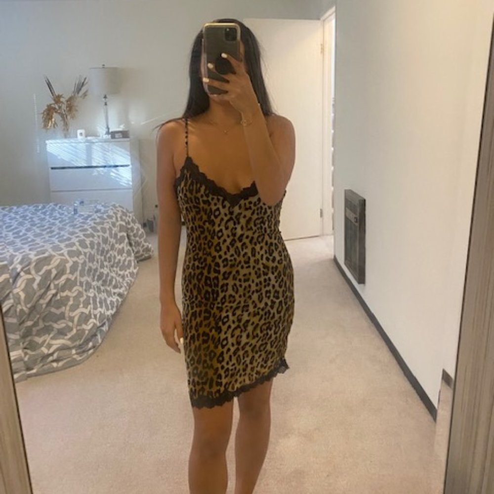 Forever 21 Leopard Lingerie Dress